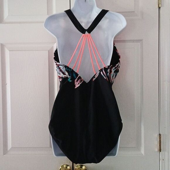 Zelos multicolor one pice bathing suit swim suit Sz L  NWOT - Picture 4 of 9